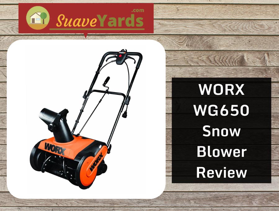 WORX WG650 snow blower header