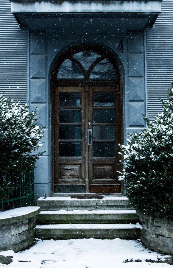 Snow door and steps