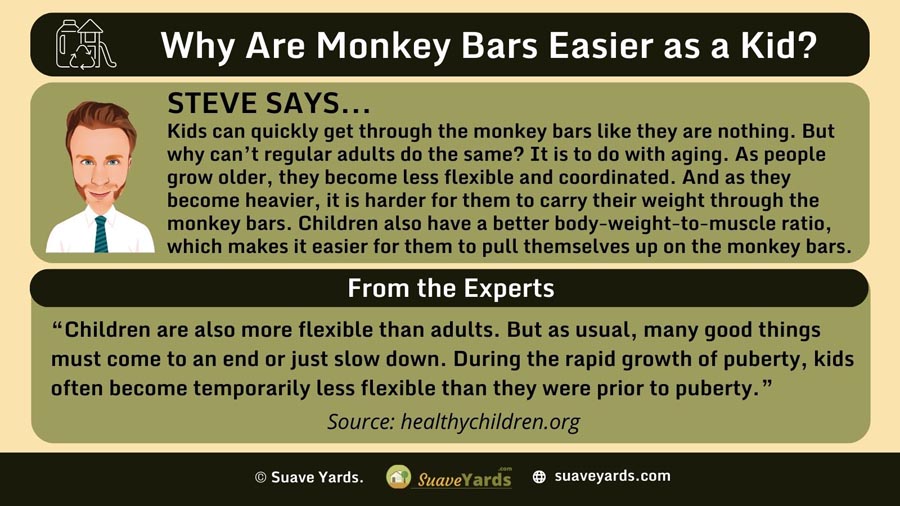 INFOGRAPHIC Answering the Question Why Are Monkey Bars Easier as a Kid