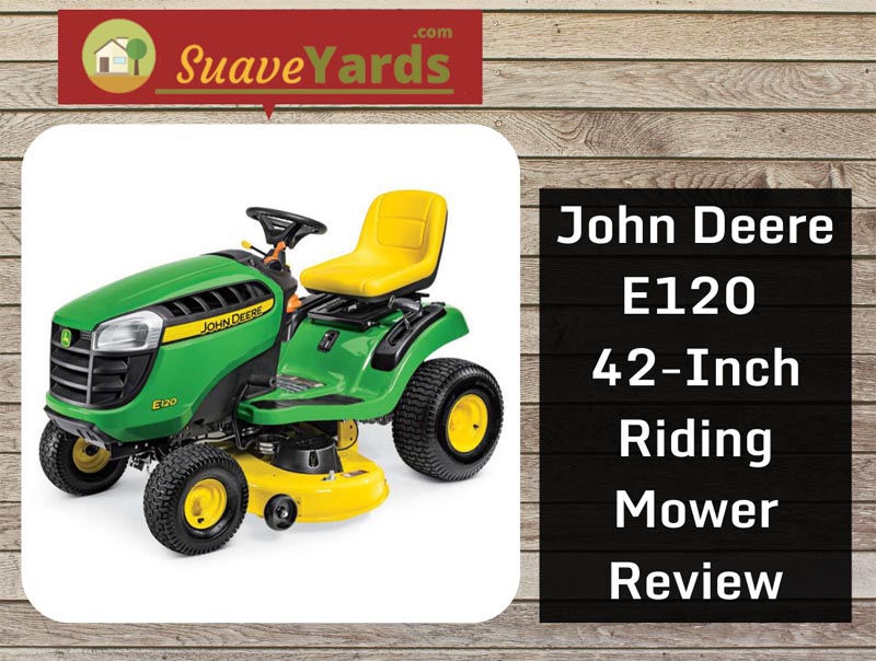 john deere e120 riding lawn mower