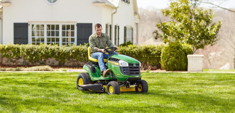 john deere e120 riding lawn mower