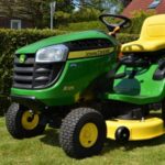 Riding Mower on lawn