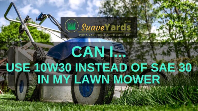 Can I Use 10w30 Instead Of SAE 30 In My Lawn Mower? (Explained)